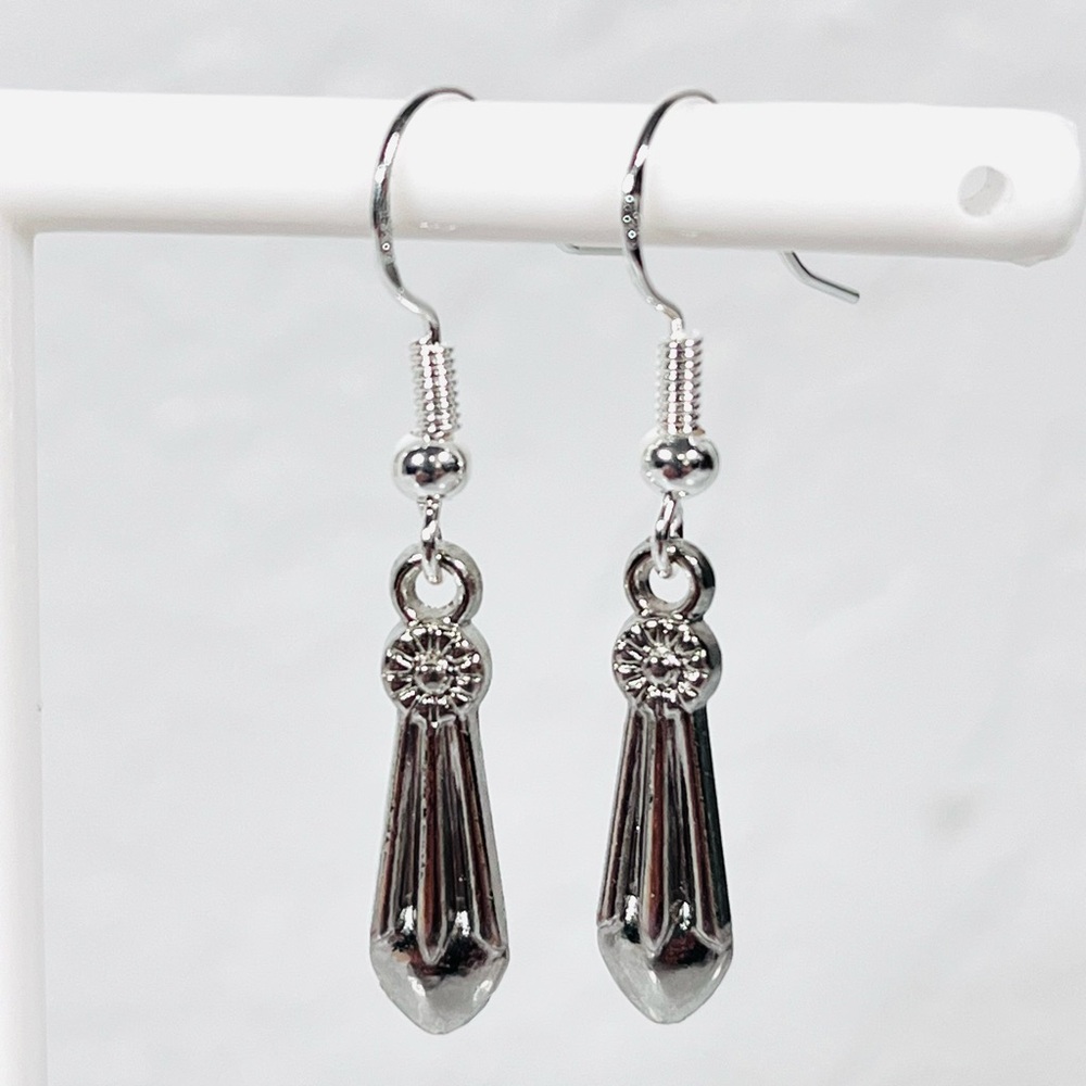 4/$20 Silver Drop Earrings